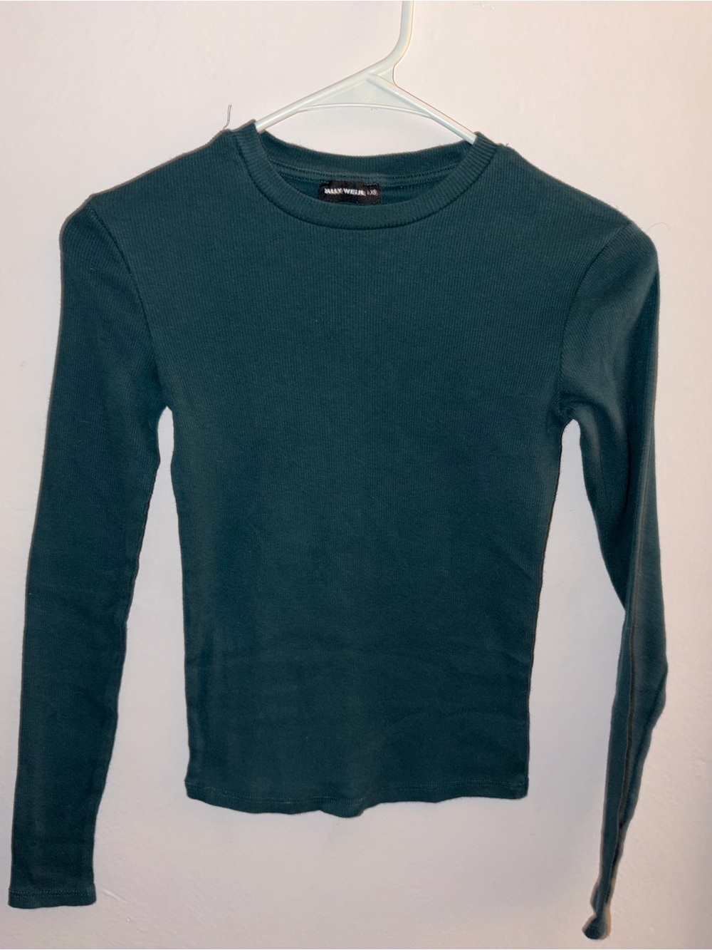Madewell Long-Sleeve Crewneck Sweater in Deep Teal